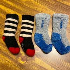 Snowstoppers Alpaca Wool Socks Size XS Toddlers 2 Sets